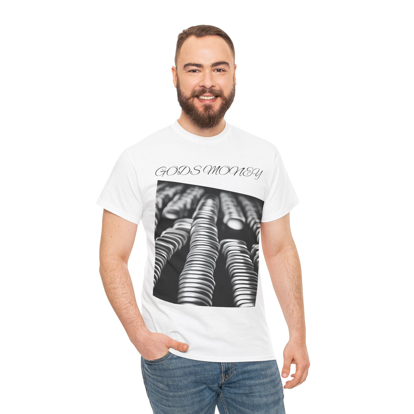 GODS MONEY Silver stacker T Shirt