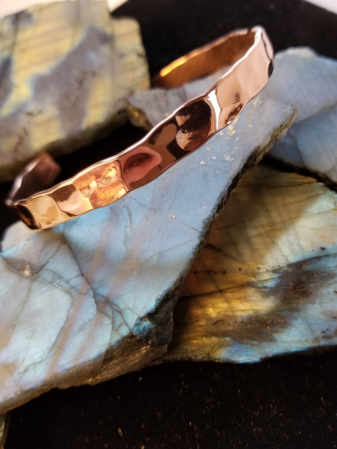 Hot off the bench!  Custom copper bracelet.