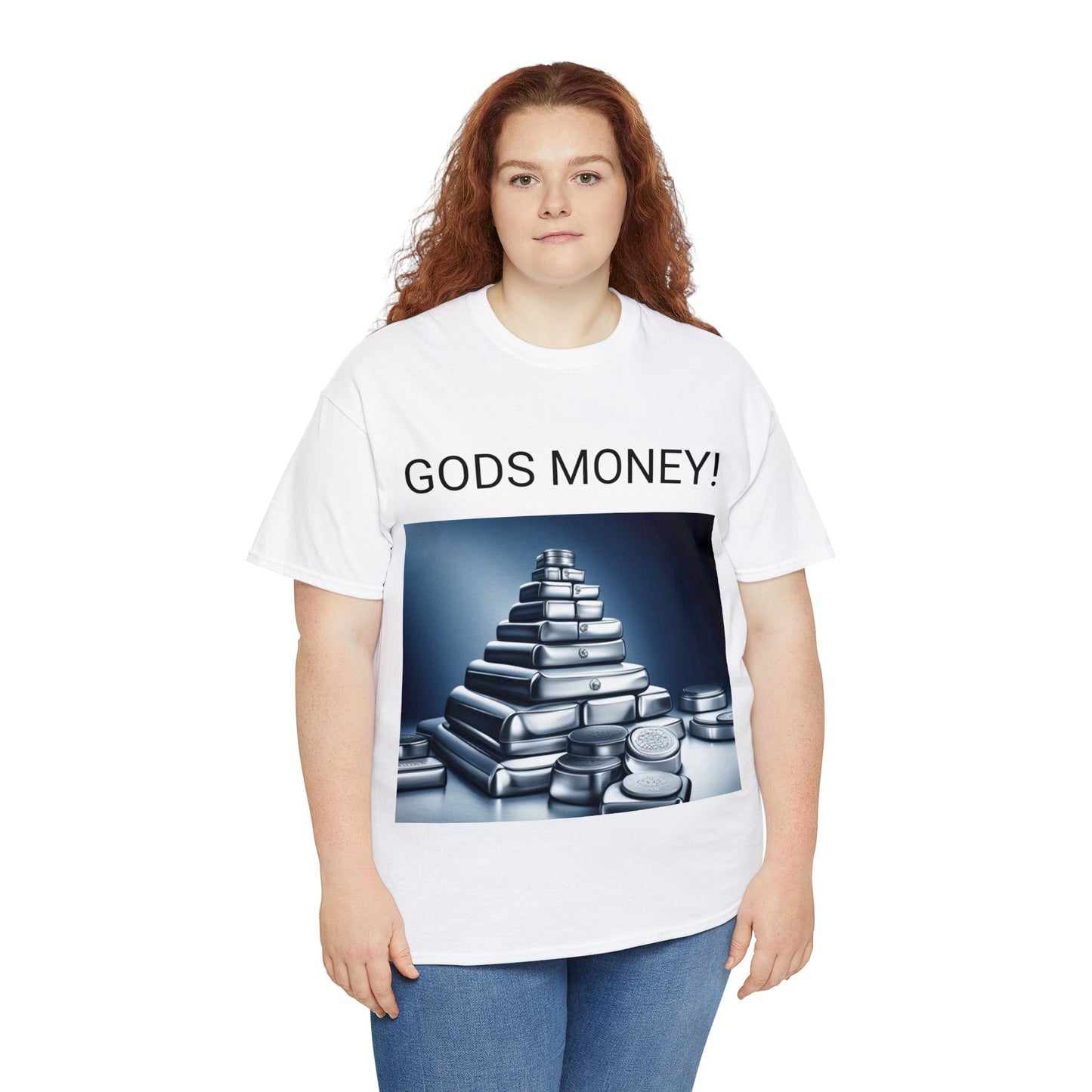 Unisex Heavy Cotton Tee  GODS MONEY!