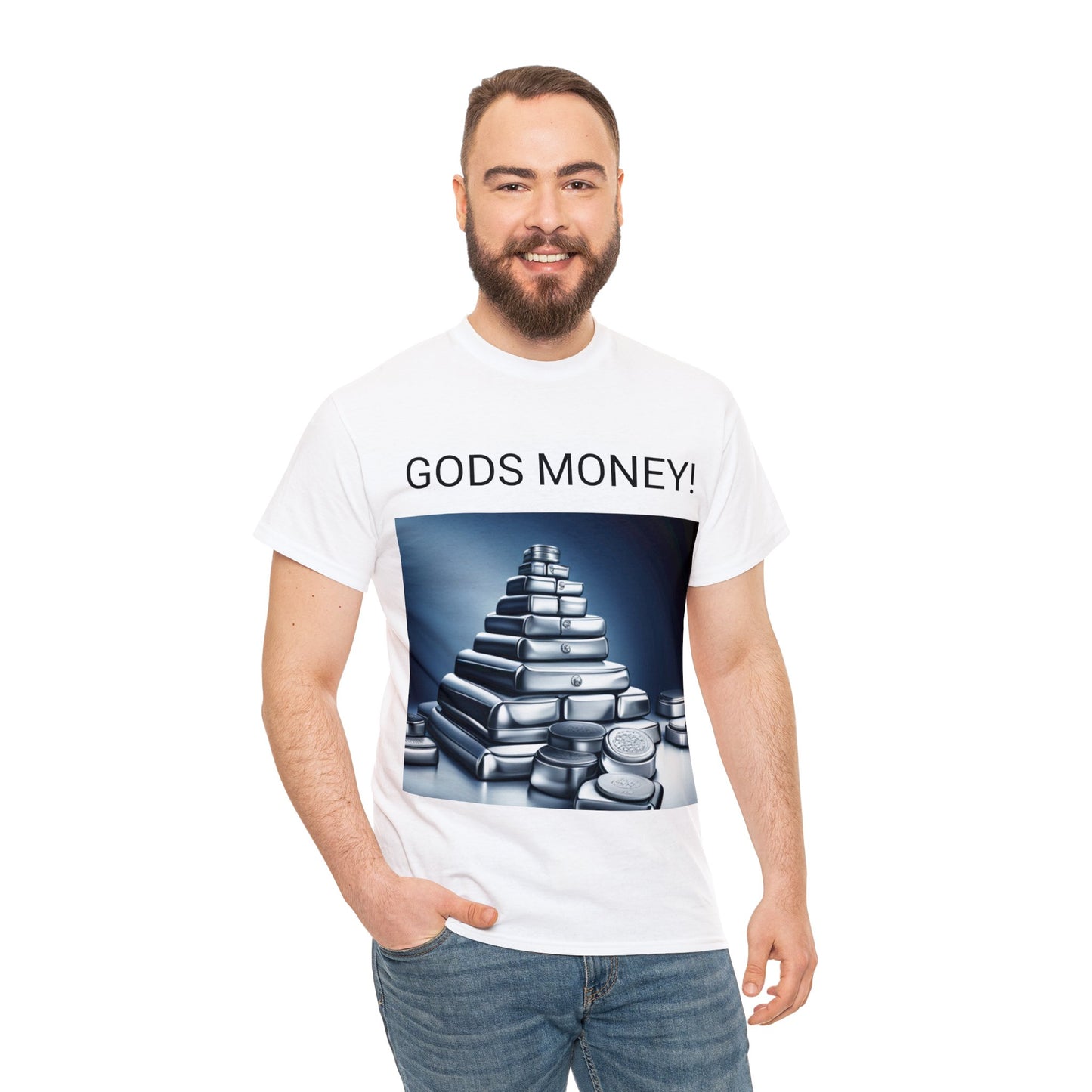 Unisex Heavy Cotton Tee  GODS MONEY!