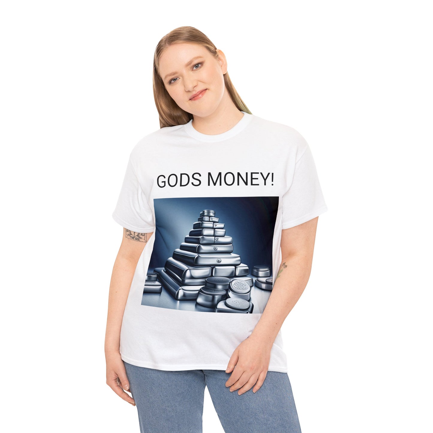 Unisex Heavy Cotton Tee  GODS MONEY!