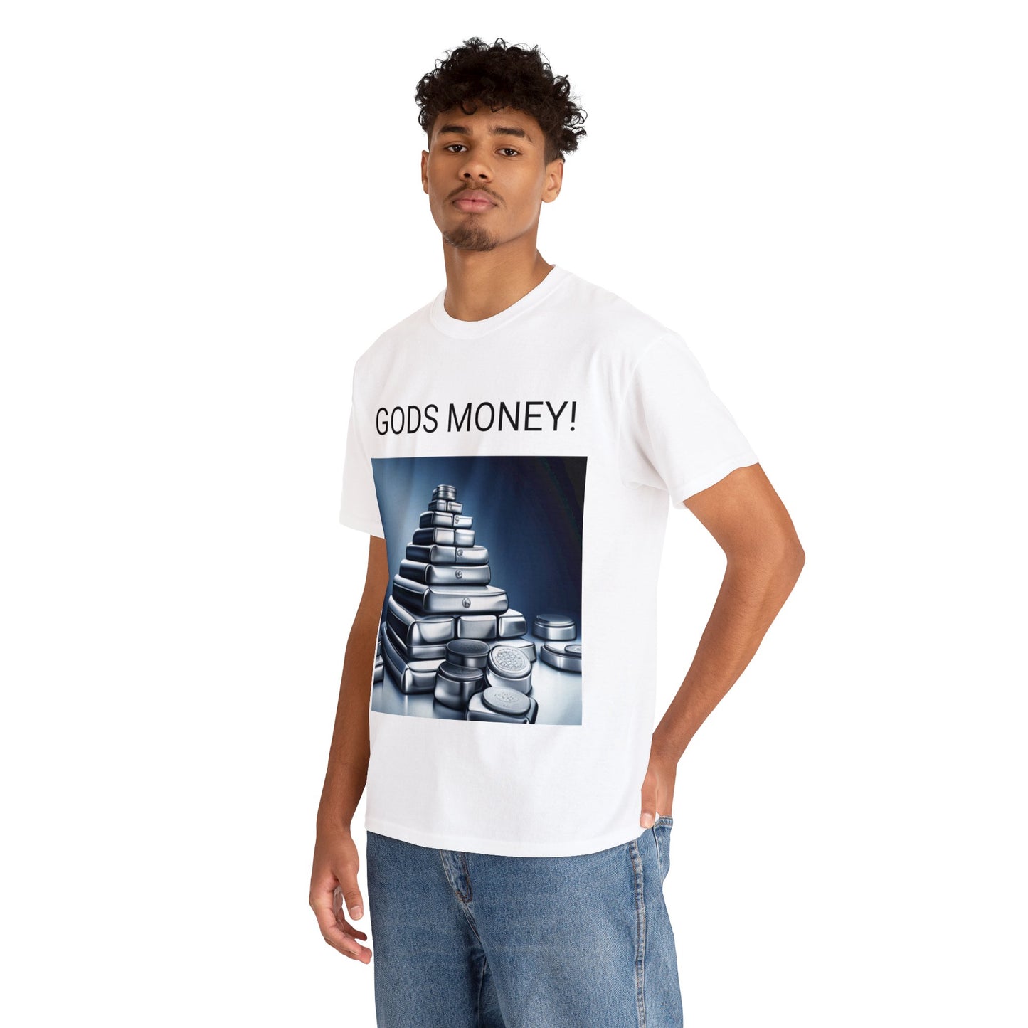 Unisex Heavy Cotton Tee  GODS MONEY!