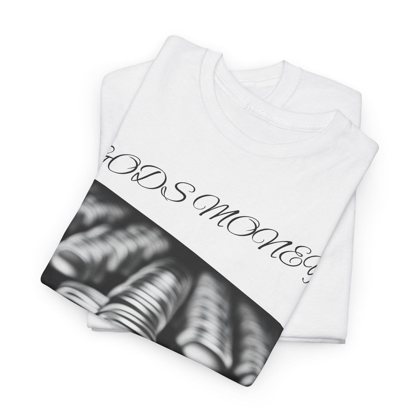 GODS MONEY Silver stacker T Shirt