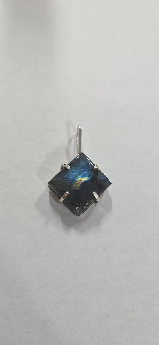 Colorful labradorite set in sterling  silver