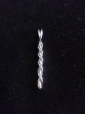 Twisted solid sterling silver .925 pendant only from Lannan Jewelry - Lannan Jewelry