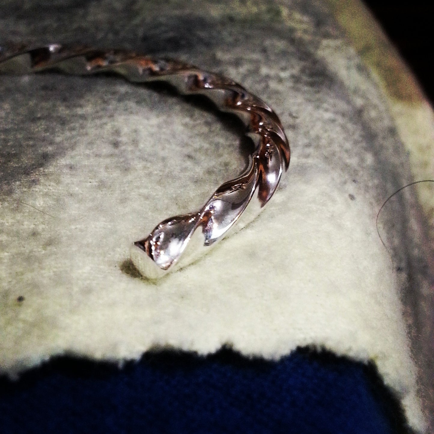 Twisted Solid Sterling silver Bracelet hand made by Nick Lannan - Lannan Jewelry