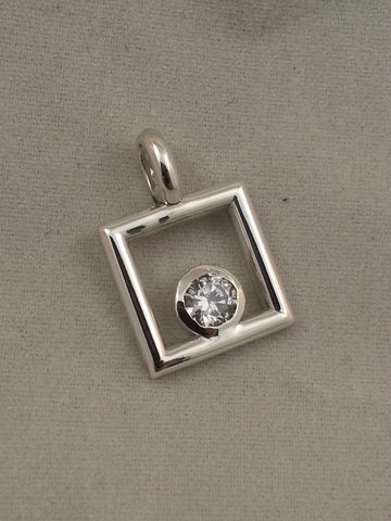 April Keepsake  Sterling silver pendant - Lannan Jewelry