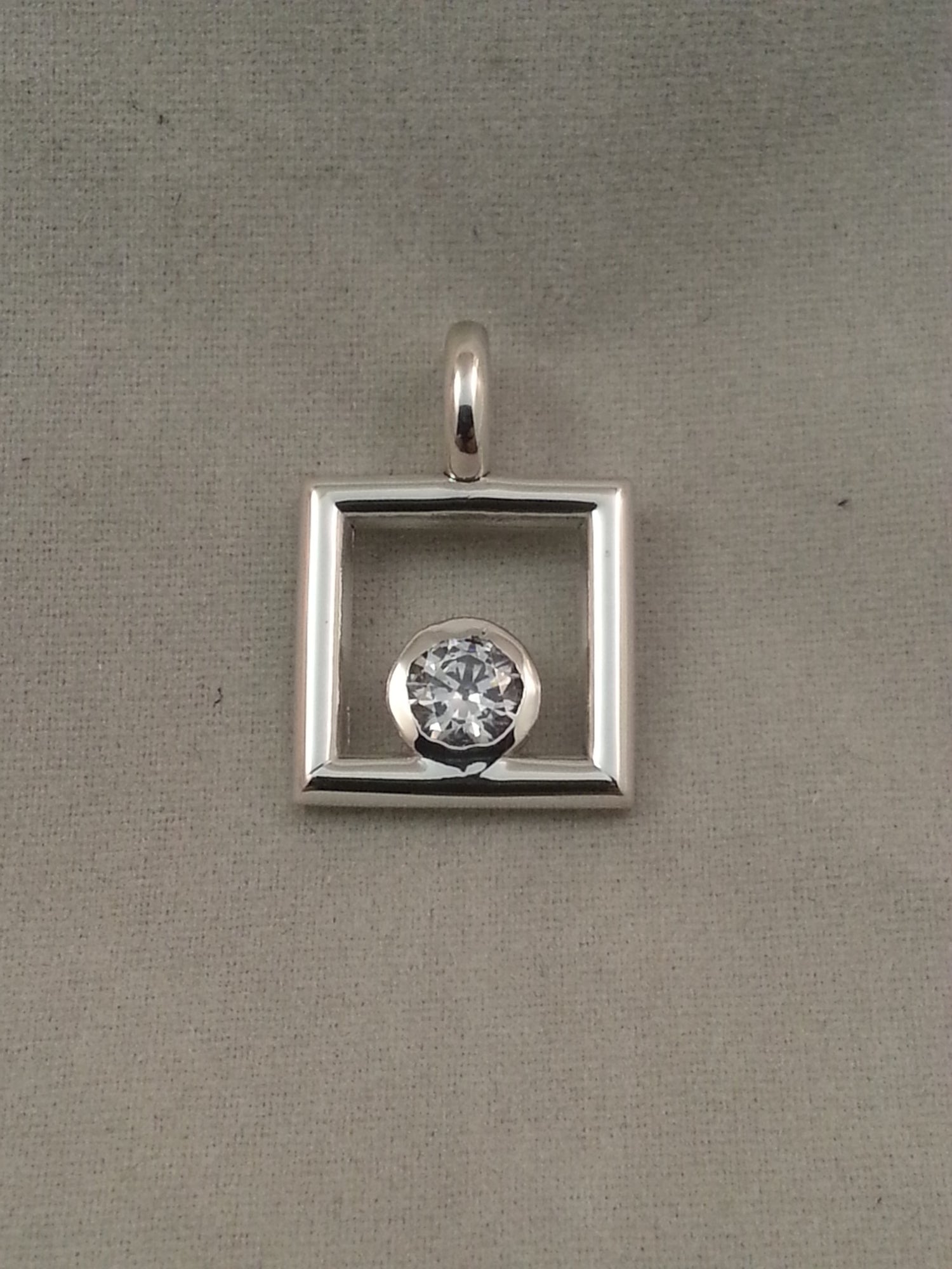 April Keepsake  Sterling silver pendant - Lannan Jewelry