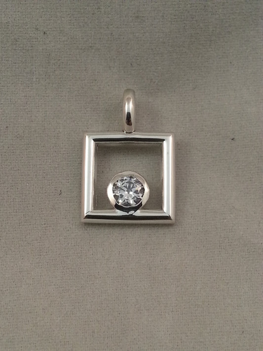 April Keepsake  Sterling silver pendant - Lannan Jewelry